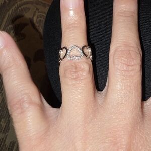 Elegant 18k white gold Tiffany and CO ring.